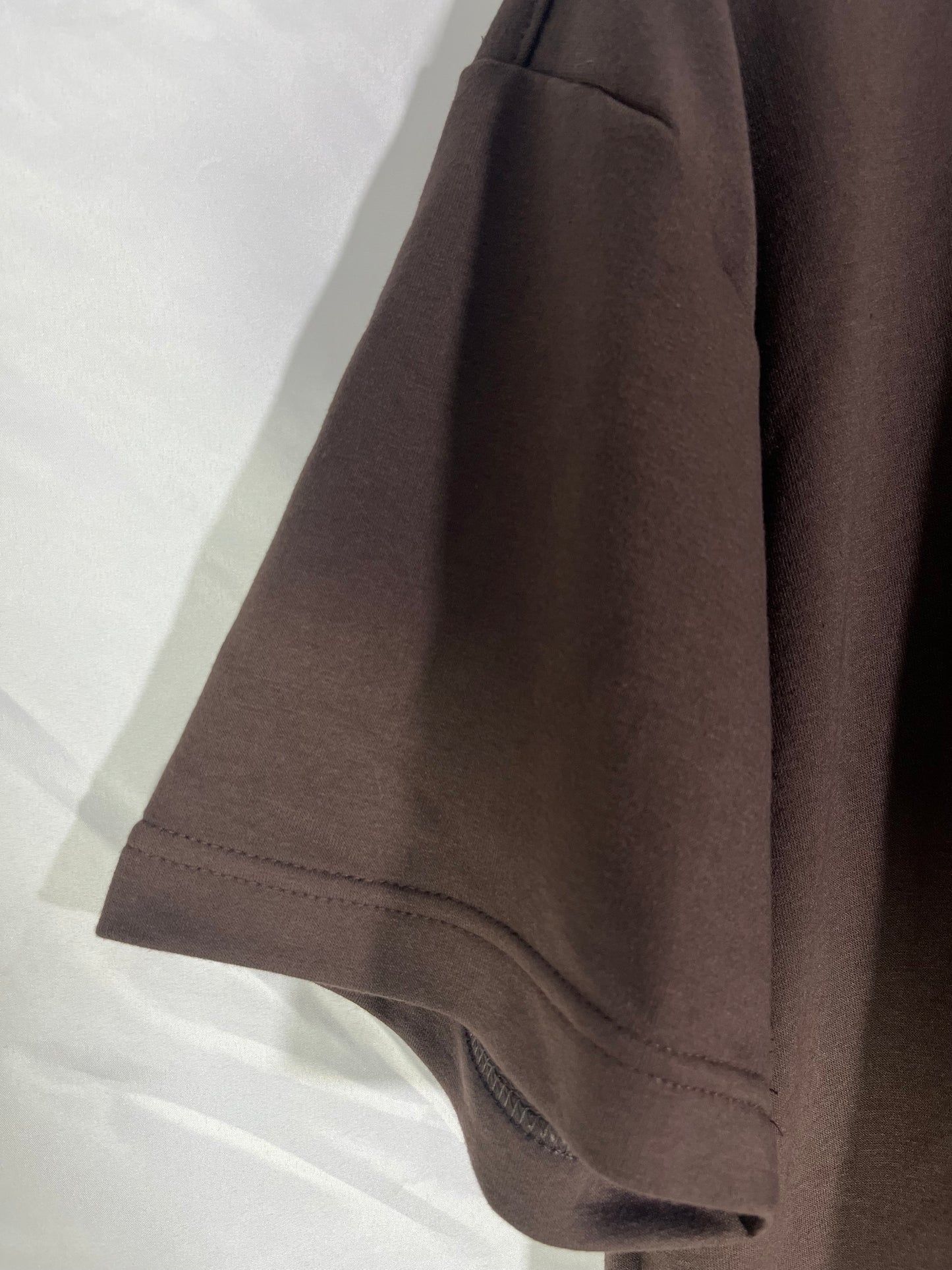 Camiseta Oversize Premium Manga Corta (cafe) – Burda 260 g