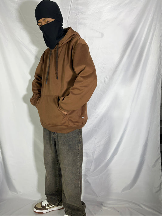 Buzo Oversize Café – Corte Amplio