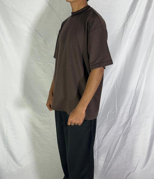 Camiseta Oversize Premium Manga Corta (cafe)  – Burda 260 g