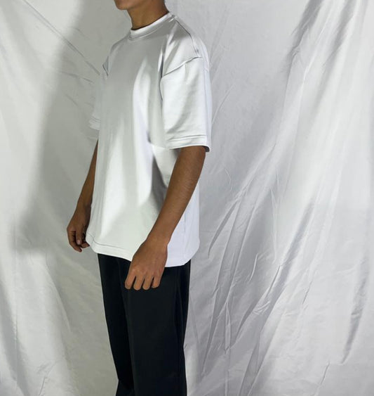Camiseta Oversize Premium Manga Corta (blanco) – Burda 260 g