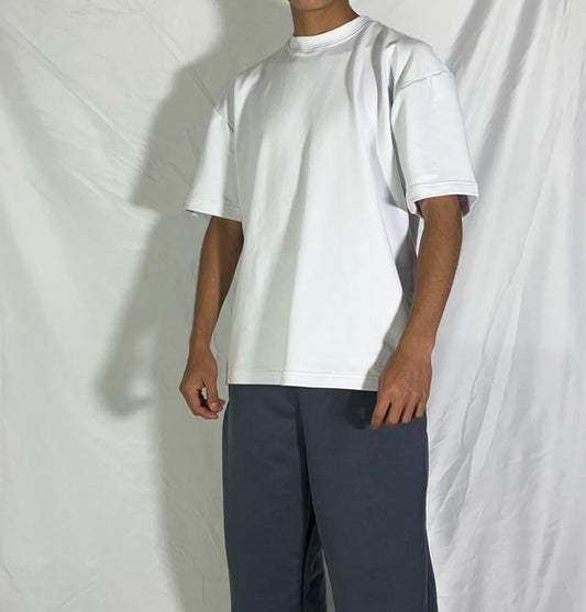 Camiseta Oversize Premium Manga Corta (blanco) – Burda 260 g